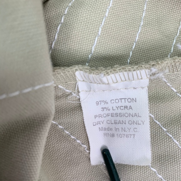 Alice + Oliva Size 2 Pants Khaki Stitch Detail - Picture 4 of 8